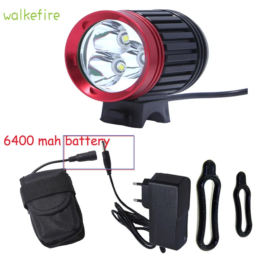 7000LM 3* XML T6LED Bicycle Light Angle Bike LED Front Flashlight Rechargeable Battery Cycling Lamp Bike Accessories Tail Light
7000LM 3* XML T6LED Bicycle Light Angle Bike LED Front Flashlight Rechargeable Battery Cycling Lamp Bike Accessories Tail Light