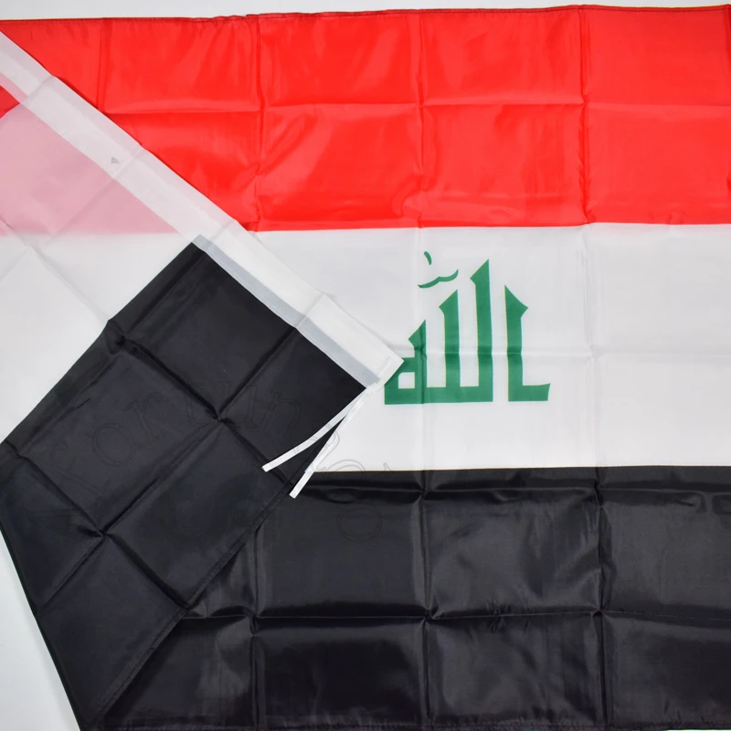 Iraq 90*150cm Iraqi Irak flag Banner 3x5 Foot Hanging National flag Home Decoration flag
Iraq 90*150cm Iraqi Irak flag Banner 3x5 Foot Hanging National flag Home Decoration flag