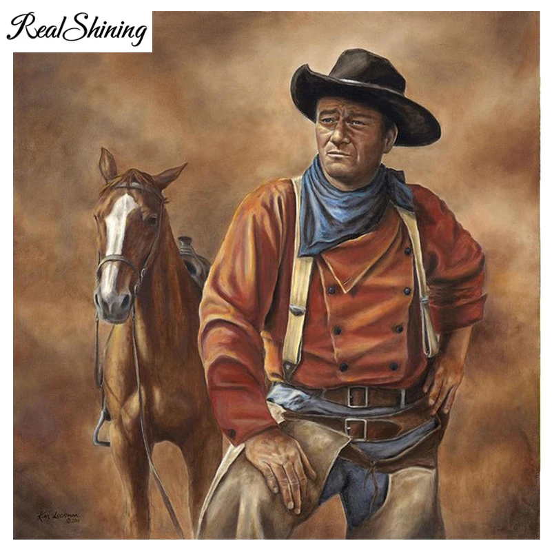 REALSHINING 5D Full Square DIY Diamond Painting Cowboy John Wayne Decorative Diamond Embroidery Mosaic Cross Stitch Kits FS919
REALSHINING 5D Full Square DIY Diamond Painting Cowboy John Wayne Decorative Diamond Embroidery Mosaic Cross Stitch Kits FS919