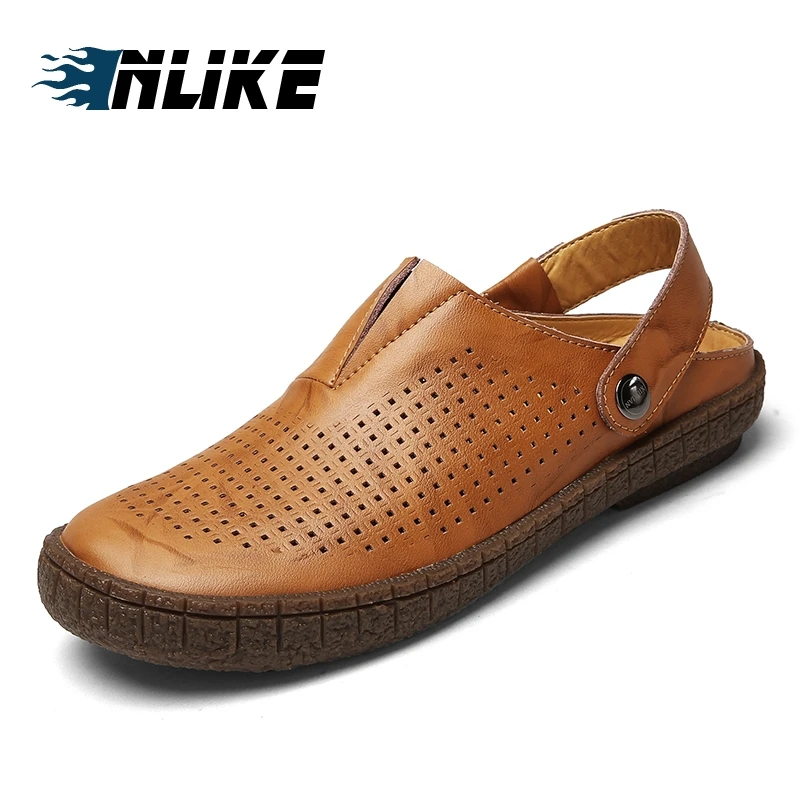 Inlike Summer Slippers Men Casual Sandals Leisure Soft Slides Genuine Leather Massage Beach Men's Sandals JW502
Inlike Summer Slippers Men Casual Sandals Leisure Soft Slides Genuine Leather Massage Beach Men's Sandals JW502