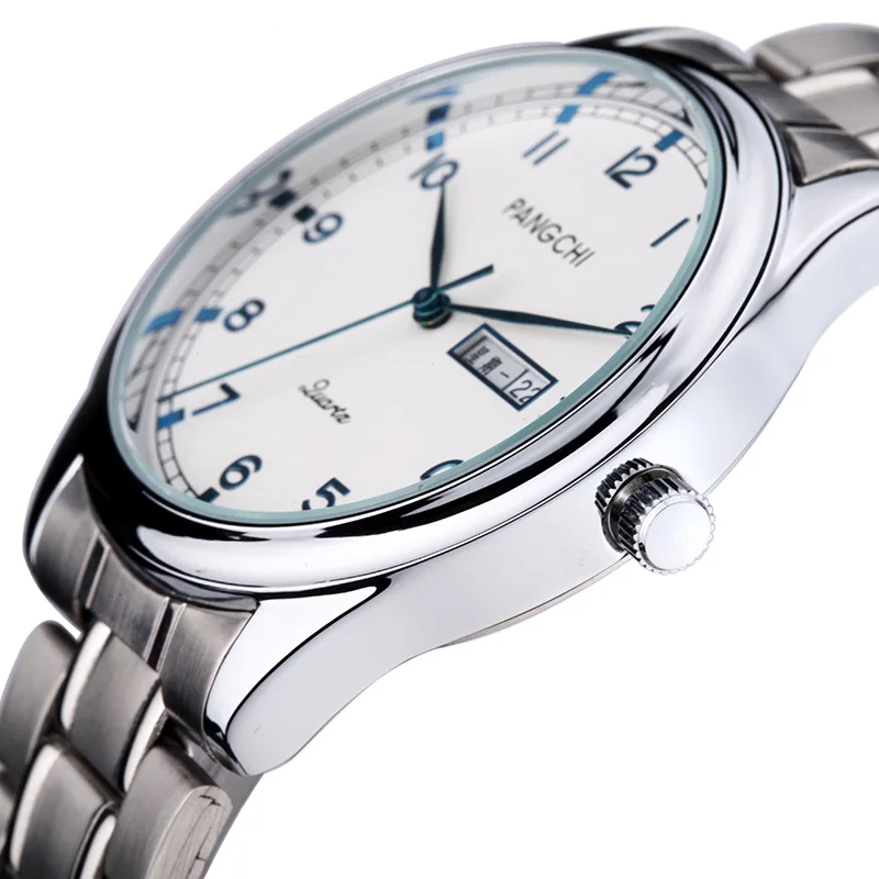 PANGCHI Watch Men Woman Luxury Double Calendar Stainless Steel Waterproof Quartz Wristwatches Couple Watches Reloj Love Gifts
PANGCHI Watch Men Woman Luxury Double Calendar Stainless Steel Waterproof Quartz Wristwatches Couple Watches Reloj Love Gifts