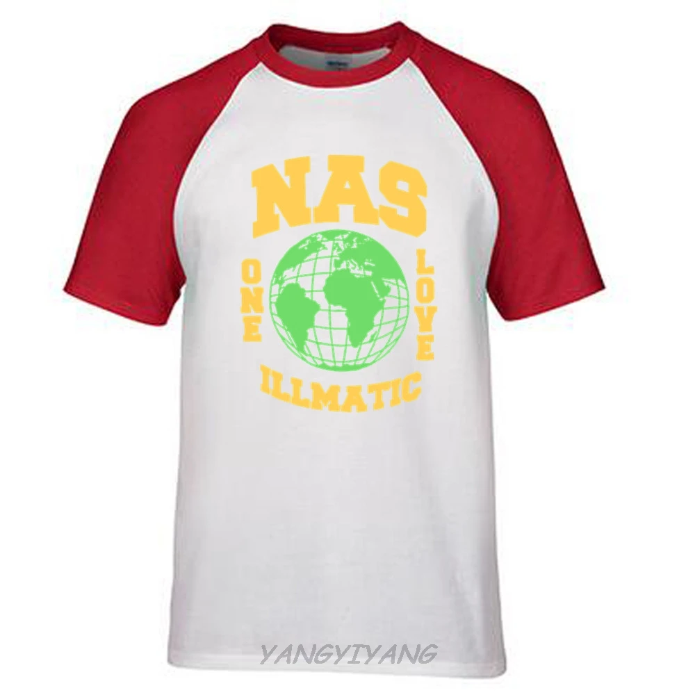 Темно-синяя футболка NAS Globe One Love Illmatic новинка официальная | Мужская одежда