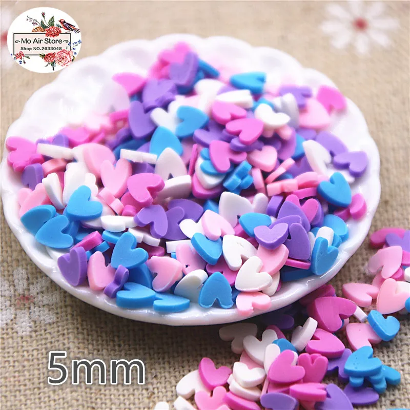 30g 4x5mm polymer clay mix color heart slice flat nail Art Supply Decoration Charm Craft
30g 4x5mm polymer clay mix color heart slice flat nail Art Supply Decoration Charm Craft