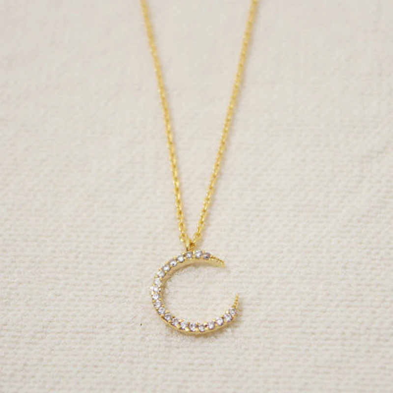 30PCS/lot Fashion rhinestone necklace Glittering crescent necklaces Moon necklace for women wholesale
30PCS/lot Fashion rhinestone necklace Glittering crescent necklaces Moon necklace for women wholesale