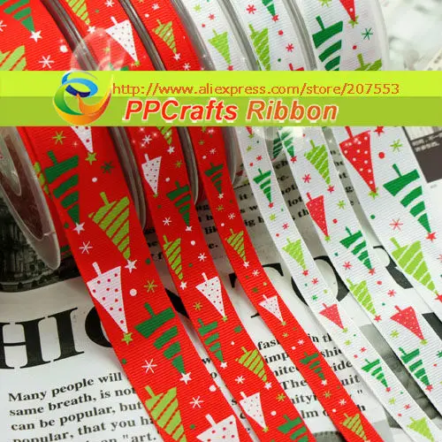 3/8inch (9mm) Christmas Tree Printed Grosgrain Ribbon Red / White color 100yards/roll Free Shipping
3/8inch (9mm) Christmas Tree Printed Grosgrain Ribbon Red / White color 100yards/roll Free Shipping
