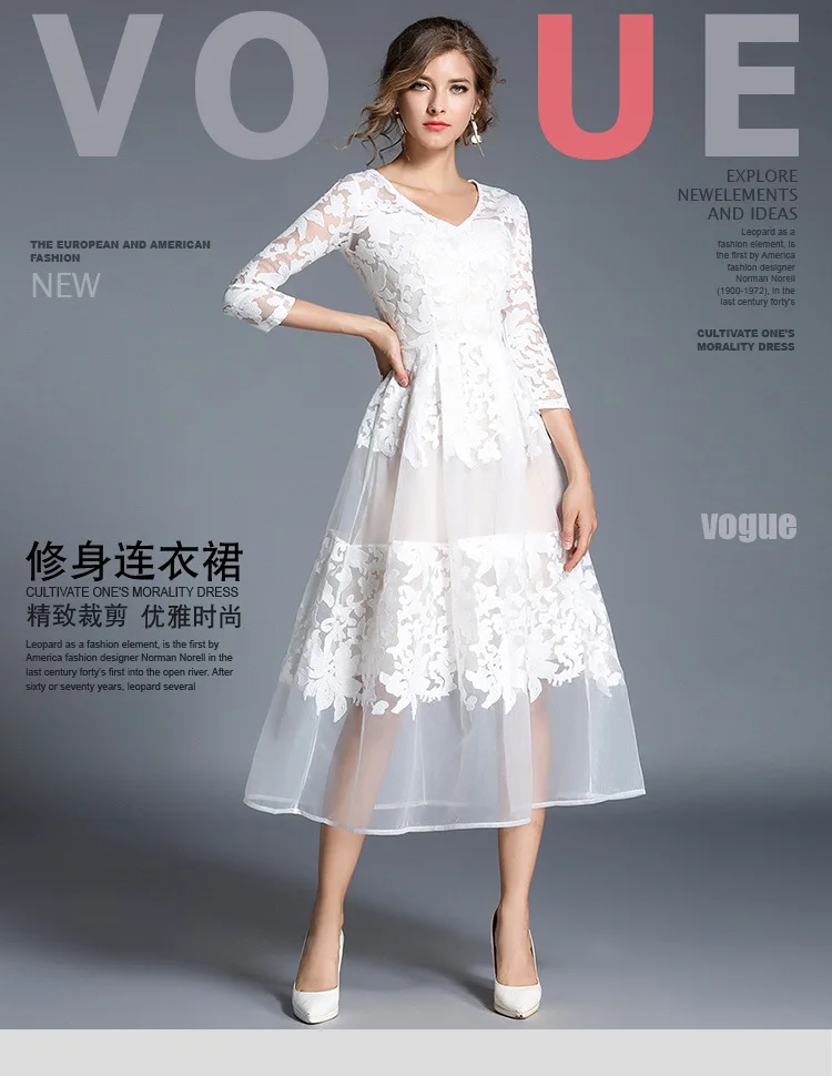 New arrival 2018 Spring Women Hollow Lace Embroidery Floral Dresses Lady Classic Casual Long Dress European Retro Style 609
New arrival 2018 Spring Women Hollow Lace Embroidery Floral Dresses Lady Classic Casual Long Dress European Retro Style 609