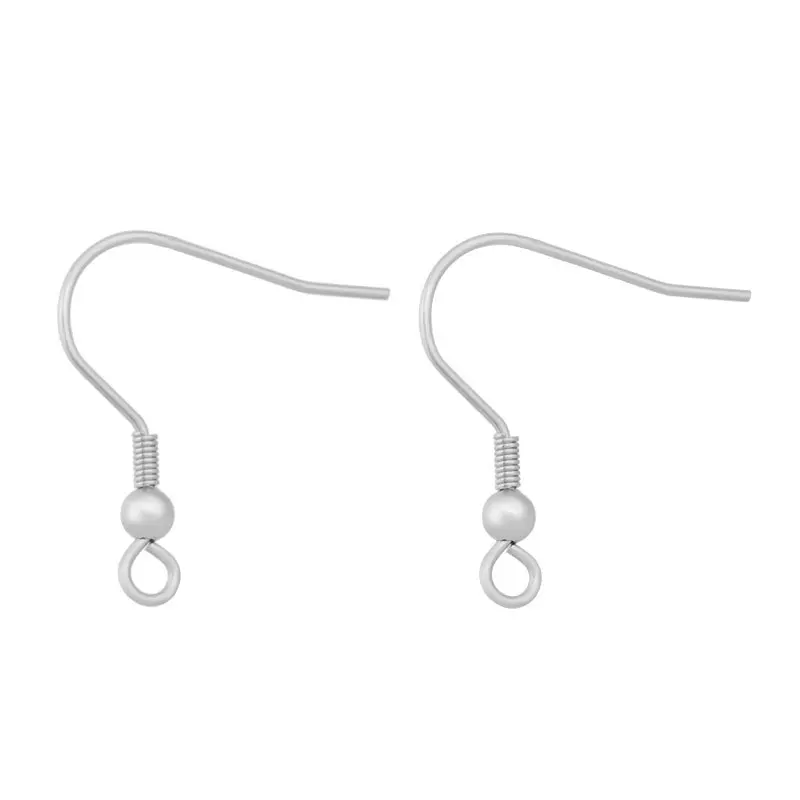 100 Pair 22x21mm 316 Stainless Steel Earring Hooks Stainless Steel Color ,Hole: 2mm; Ball: 3mm; Pin: 0.5mm F70
100 Pair 22x21mm 316 Stainless Steel Earring Hooks Stainless Steel Color ,Hole: 2mm; Ball: 3mm; Pin: 0.5mm F70