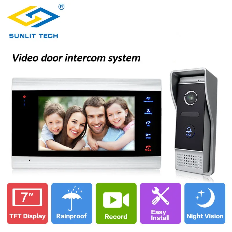 7 Inch Wired Touch Screen LCD Indoor Monitors Video Door Phone Intercom Door Access System For Home Gate Entry Security Kit
7 Inch Wired Touch Screen LCD Indoor Monitors Video Door Phone Intercom Door Access System For Home Gate Entry Security Kit
