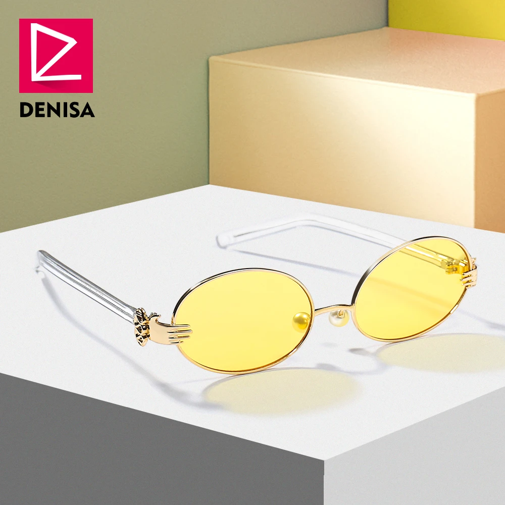 DENISA Cute Vintage Oval Sunglasses Women Sexy Retro Girls Sun Glasses Clear Lens New Fashion UV400 gafas de sol mujer G17026
DENISA Cute Vintage Oval Sunglasses Women Sexy Retro Girls Sun Glasses Clear Lens New Fashion UV400 gafas de sol mujer G17026