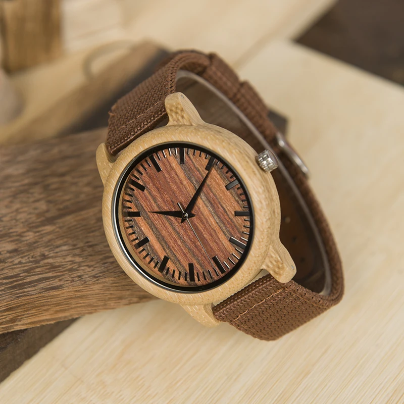 BOBO BIRD Wood Male Wacth Bamboo Wooden Wristwatches Mens Womens Red Dial Canvas Band Quartz In Gift Box Saat erkek
BOBO BIRD Wood Male Wacth Bamboo Wooden Wristwatches Mens Womens Red Dial Canvas Band Quartz In Gift Box Saat erkek