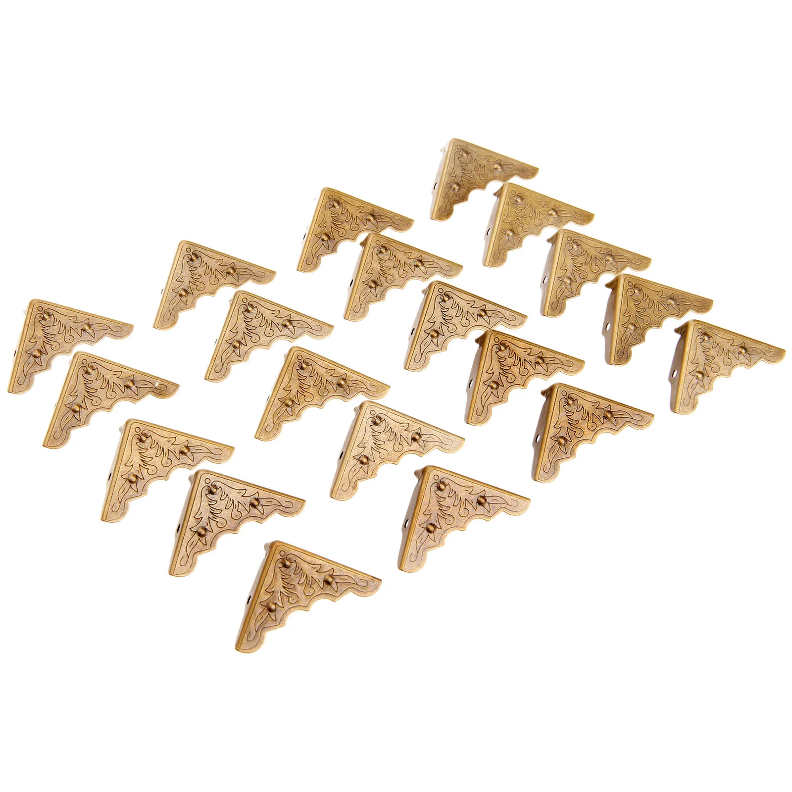 20Pcs Antique Furniture Corner Decorative Protector Jewelry Box Gift Wine Chest Box Wood Case Feet Leg Corner Guard w/Nails 32mm
20Pcs Antique Furniture Corner Decorative Protector Jewelry Box Gift Wine Chest Box Wood Case Feet Leg Corner Guard w/Nails 32mm