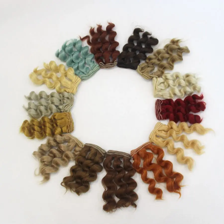 High Quality 15cm Natural Color High Temperature Heat Resistant Doll Hair For 1/3 1/4 1/6 BJD Diy Curly Doll Wigs Free Shipping
High Quality 15cm Natural Color High Temperature Heat Resistant Doll Hair For 1/3 1/4 1/6 BJD Diy Curly Doll Wigs Free Shipping