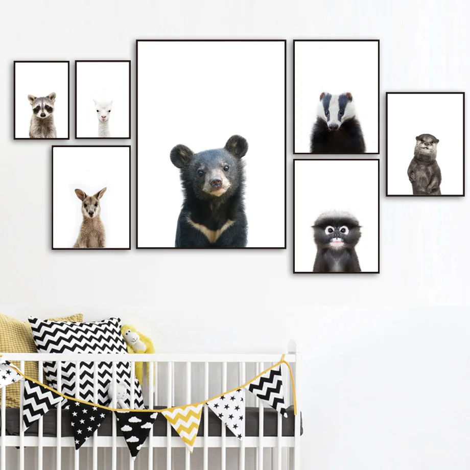 Bear Leopard Kangaroo Alpaca Badger Nordic Posters And Prints Wall Art Canvas Painting Animal Wall Pictures Kids Room Home Decor
Bear Leopard Kangaroo Alpaca Badger Nordic Posters And Prints Wall Art Canvas Painting Animal Wall Pictures Kids Room Home Decor