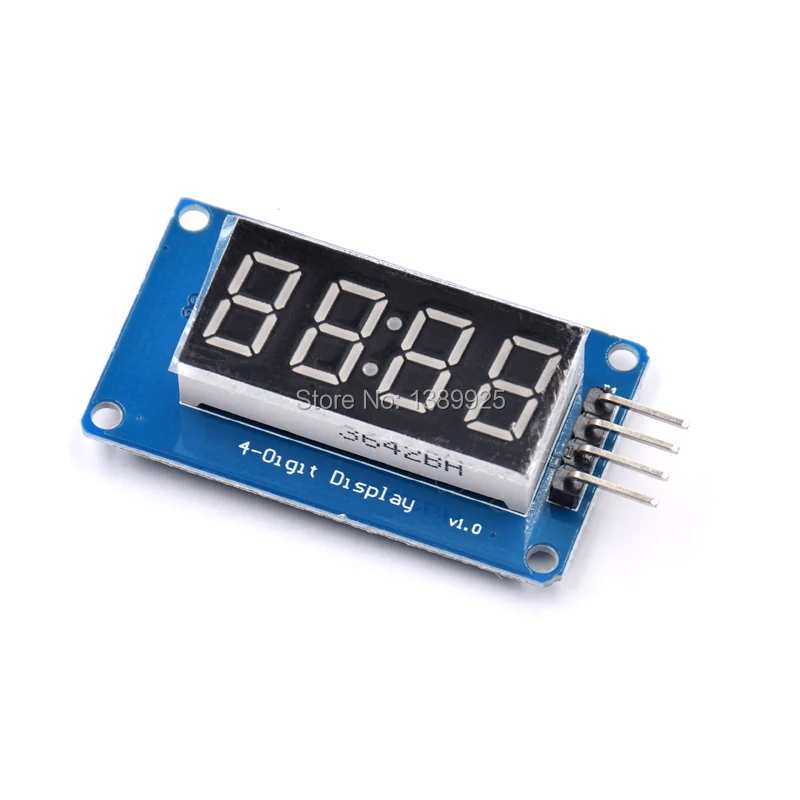 Модуль светодиодного дисплея TM1637 для ARDUINO, 7 сегментов, 4 бита, 1,5-дюймовые часы, красная анодная цифровая трубка, комплект с четырьмя серийным...
Модуль светодиодного дисплея TM1637 для ARDUINO, 7 сегментов, 4 бита, 1,5-дюймовые часы, красная анодная цифровая трубка, комплект с четырьмя серийным...