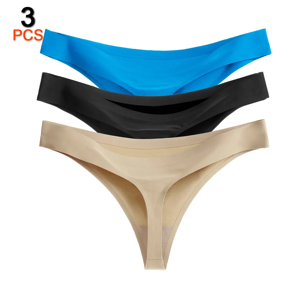 3PCS/Lot Sexy Women Thongs And G Strings Seamless Tangas Panties Low-Rise String Femme Solid Underwear Women Intimates Lingerie
3PCS/Lot Sexy Women Thongs And G Strings Seamless Tangas Panties Low-Rise String Femme Solid Underwear Women Intimates Lingerie