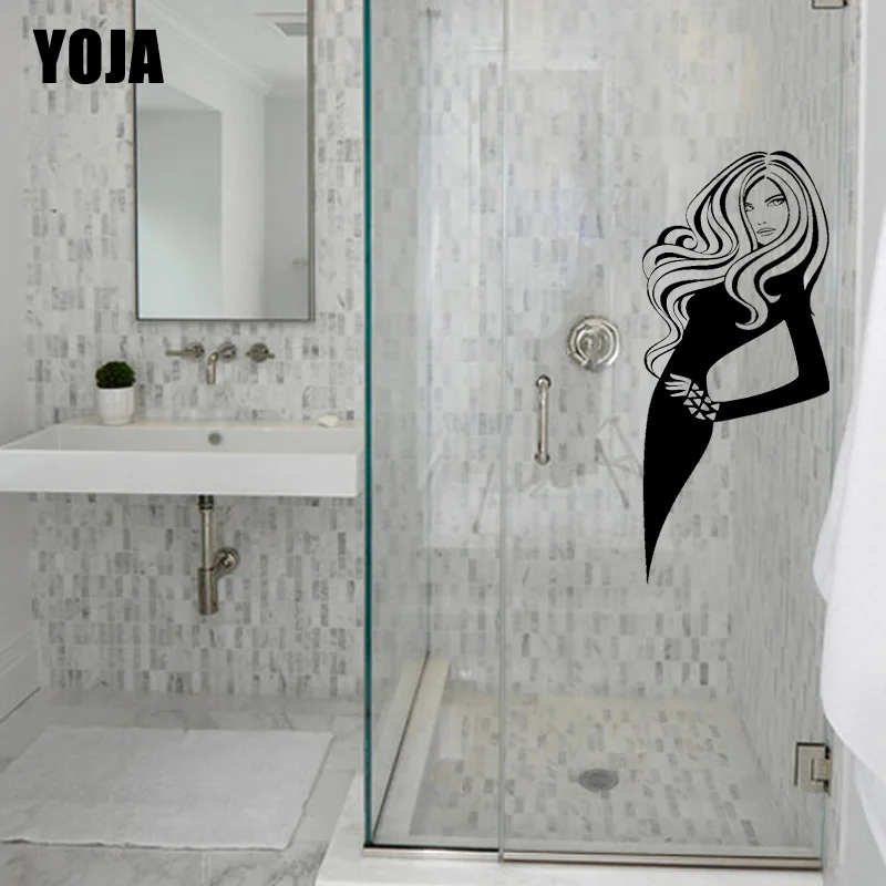 

YOJA 23x10,3 см аксессуары для дома Красота стены Стикеры Ванная комната Кухня Стекло наклейка G2-0024