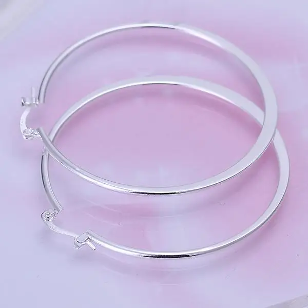 5.5cm big round earring Fashion Silver Plated Creole Round circles Hoop Earrings Prata Princo Punk Silver Women Girls Gifts
5.5cm big round earring Fashion Silver Plated Creole Round circles Hoop Earrings Prata Princo Punk Silver Women Girls Gifts