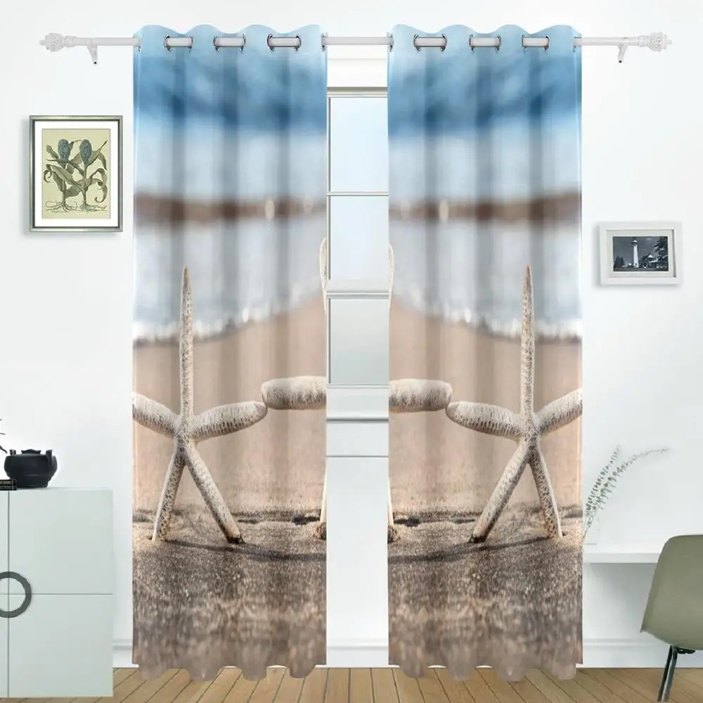 Starfish Love Beach Curtains Drapes Panels Darkening Blackout Grommet Room Divider for Patio Window Sliding Glass Door
Starfish Love Beach Curtains Drapes Panels Darkening Blackout Grommet Room Divider for Patio Window Sliding Glass Door