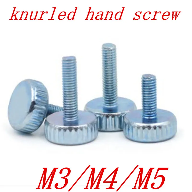 10pcs/lot M3 M4 M5 Knurling Flat Head Knurled Thumb Screw Hand Tighten Computer Screws
10pcs/lot M3 M4 M5 Knurling Flat Head Knurled Thumb Screw Hand Tighten Computer Screws