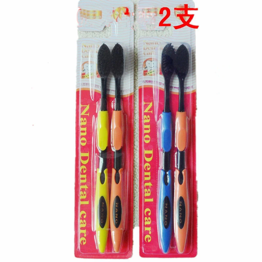 Wholesale 2pcs/pack Korea nano dental care bamboo Anion Charcoal toothbrush/soft nap bamboo Toothbrush/antibacterial toothbrush
Wholesale 2pcs/pack Korea nano dental care bamboo Anion Charcoal toothbrush/soft nap bamboo Toothbrush/antibacterial toothbrush