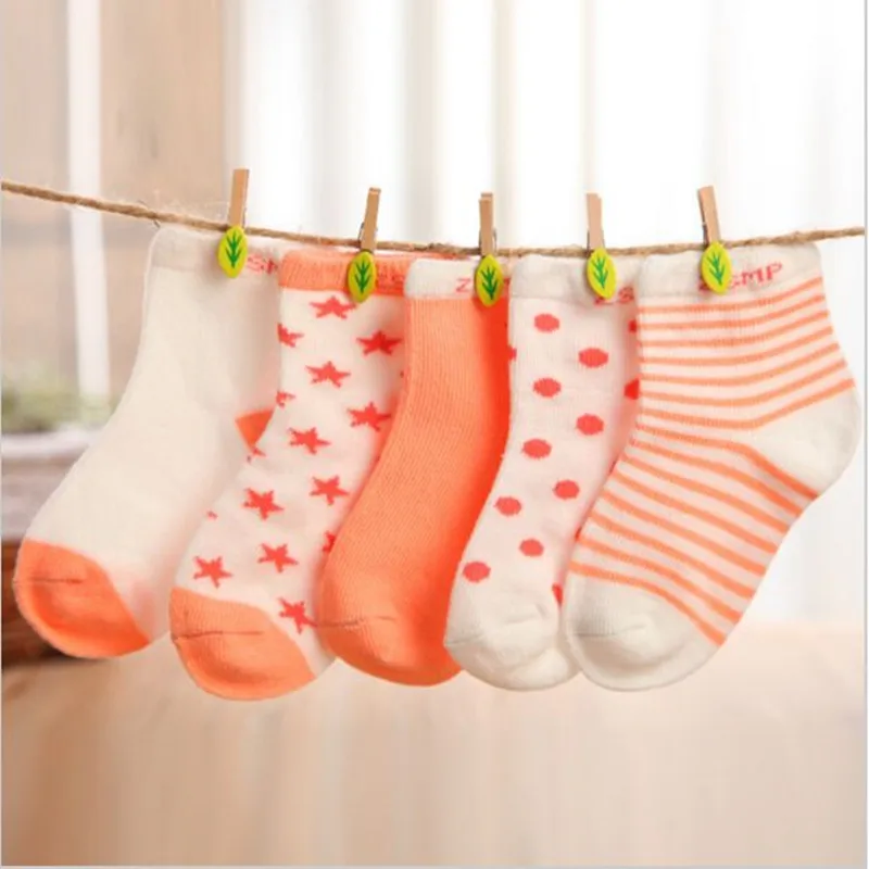 10 шт./лот = 5 пар хлопковых детских носков носки тапочки для новорожденных
