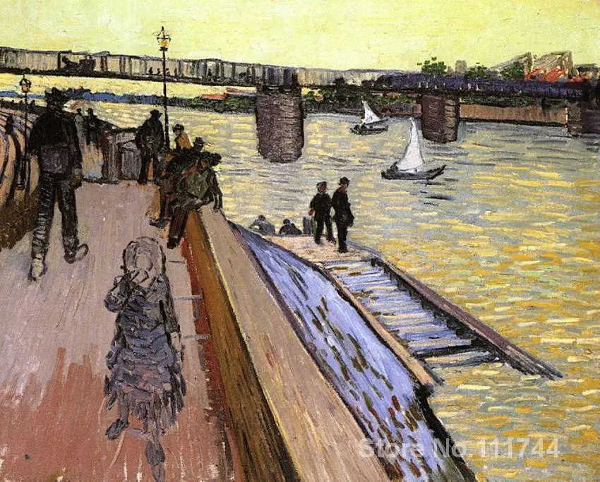 Christmas Gift The Trinquetoille Bridge by Vincent Van Gogh oil painting reproduction High quality Handmade
Christmas Gift The Trinquetoille Bridge by Vincent Van Gogh oil painting reproduction High quality Handmade