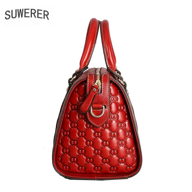 SUWERER Genuine Leather women bags for 2018 New Luxury Crocodile Pattern Handbags Brand Bags Women Designer | Багаж и сумки