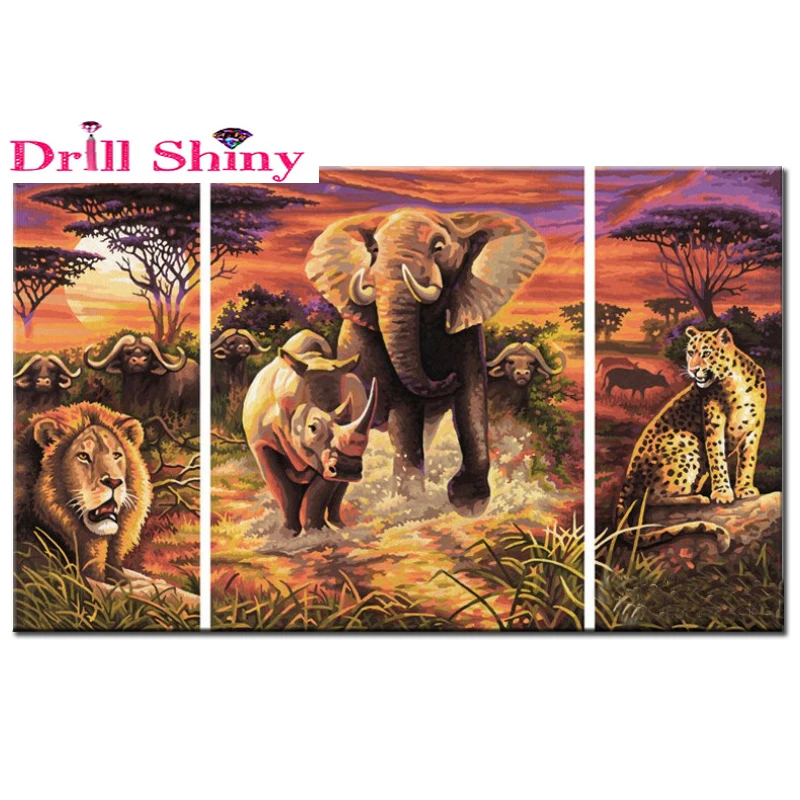 NEW Animal DIY Diamond panting Elephant DIY Cross Stitch Sets For Embroidery kits, 3pcs painting for home decoration
NEW Animal DIY Diamond panting Elephant DIY Cross Stitch Sets For Embroidery kits, 3pcs painting for home decoration