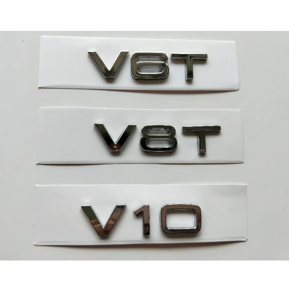 Chrome Silver Letters V6 T V 8T V 10 W 12 Fender Badges Emblems Emblem for Audi A4 A4 A6 A7 A8 S3 S4 R8 RSQ5 Q5 V6T V8T V10 W12
Chrome Silver Letters V6 T V 8T V 10 W 12 Fender Badges Emblems Emblem for Audi A4 A4 A6 A7 A8 S3 S4 R8 RSQ5 Q5 V6T V8T V10 W12