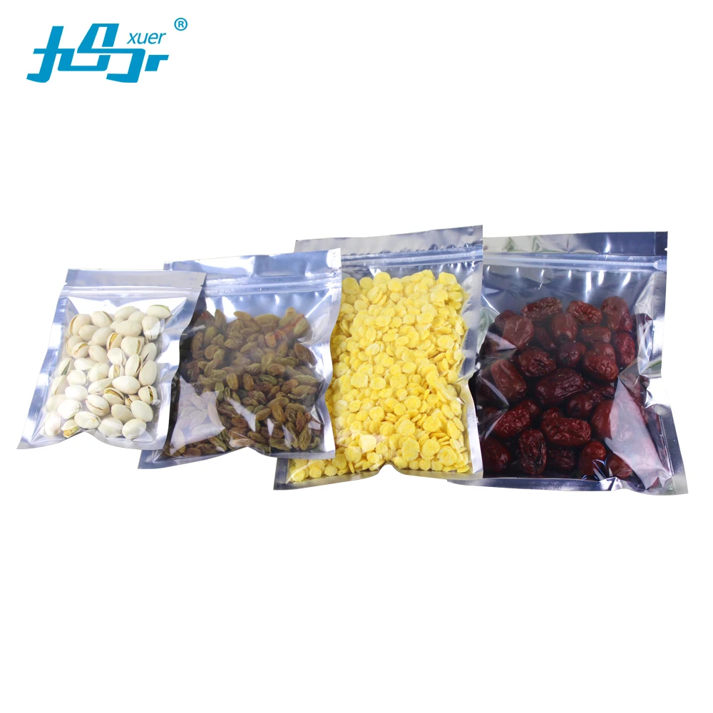Factory wholesale 50Pcs Clear Aluminum Foil Bag Self Seal Zipper Ziplock Packing Food Retail Resealable Packaging Pouch | Дом и сад