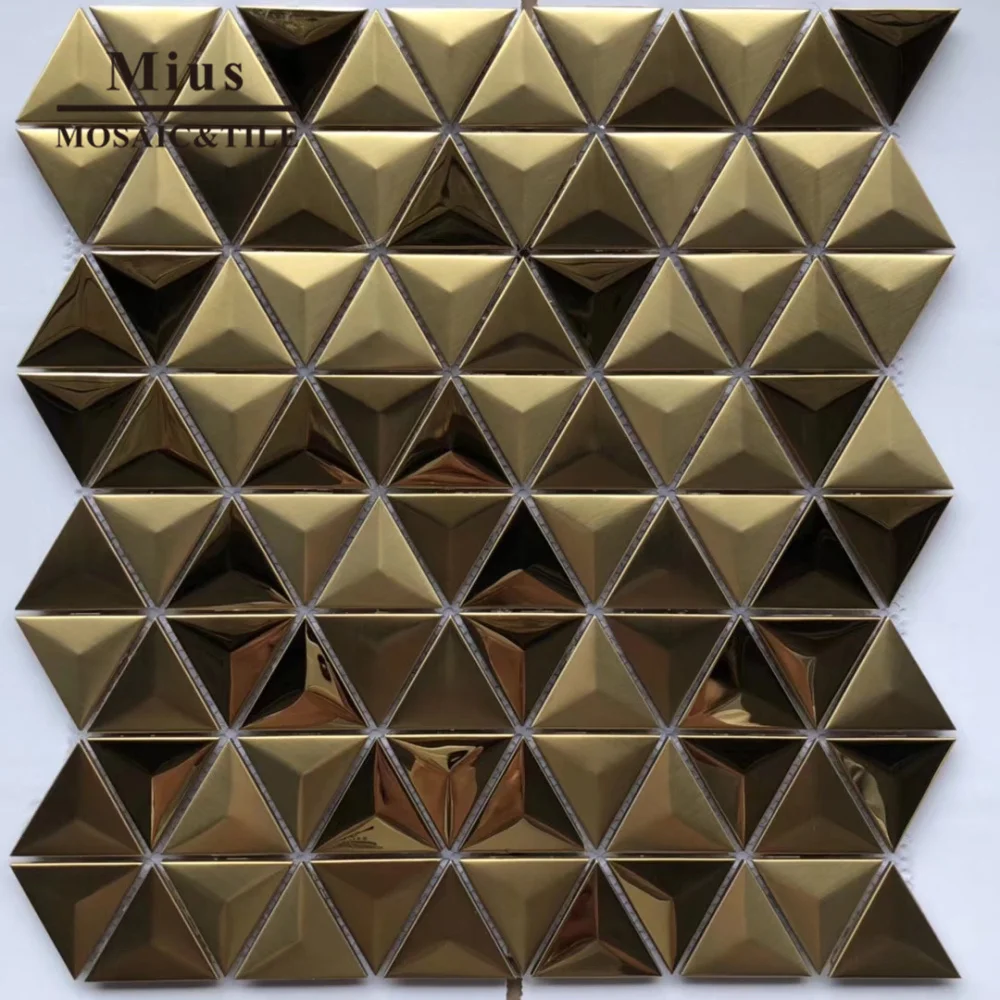 3D stainless steel metal mosaic for kitchen backsplash
