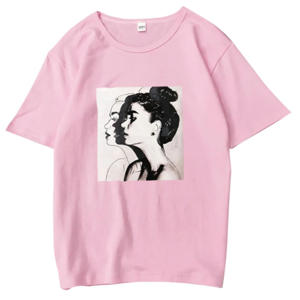 Round Collar Summer Cartoon Print Loose Short Sleeve Casual Simple Wild T-Shirt for women
Round Collar Summer Cartoon Print Loose Short Sleeve Casual Simple Wild T-Shirt for women