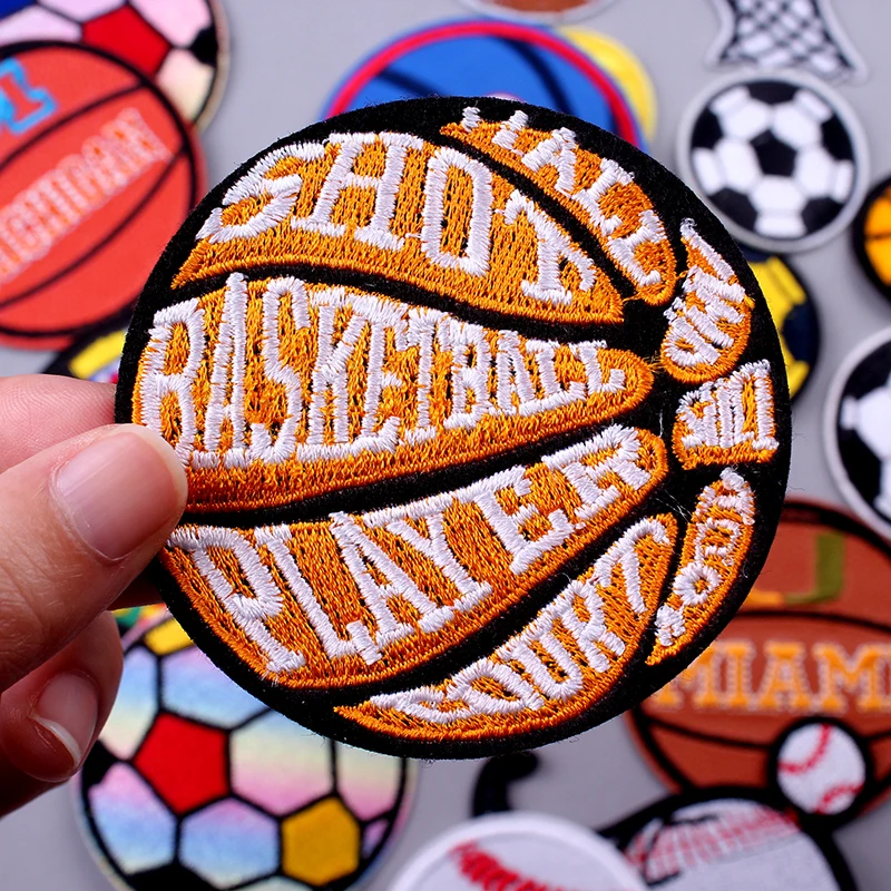 Pulaqi Cartoon Basketball Sports Patches Embroidery Iron On Patches For Clothing DIY Stripe Patch On Clothes For Kids Applique F
Pulaqi Cartoon Basketball Sports Patches Embroidery Iron On Patches For Clothing DIY Stripe Patch On Clothes For Kids Applique F