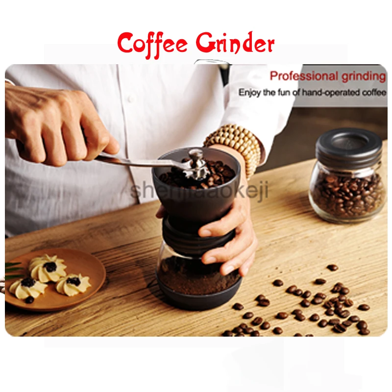 Manually caffea grinders washable Hand-cranked coffee grinder coffee bean grinding machine household 1pc
Manually caffea grinders washable Hand-cranked coffee grinder coffee bean grinding machine household 1pc
