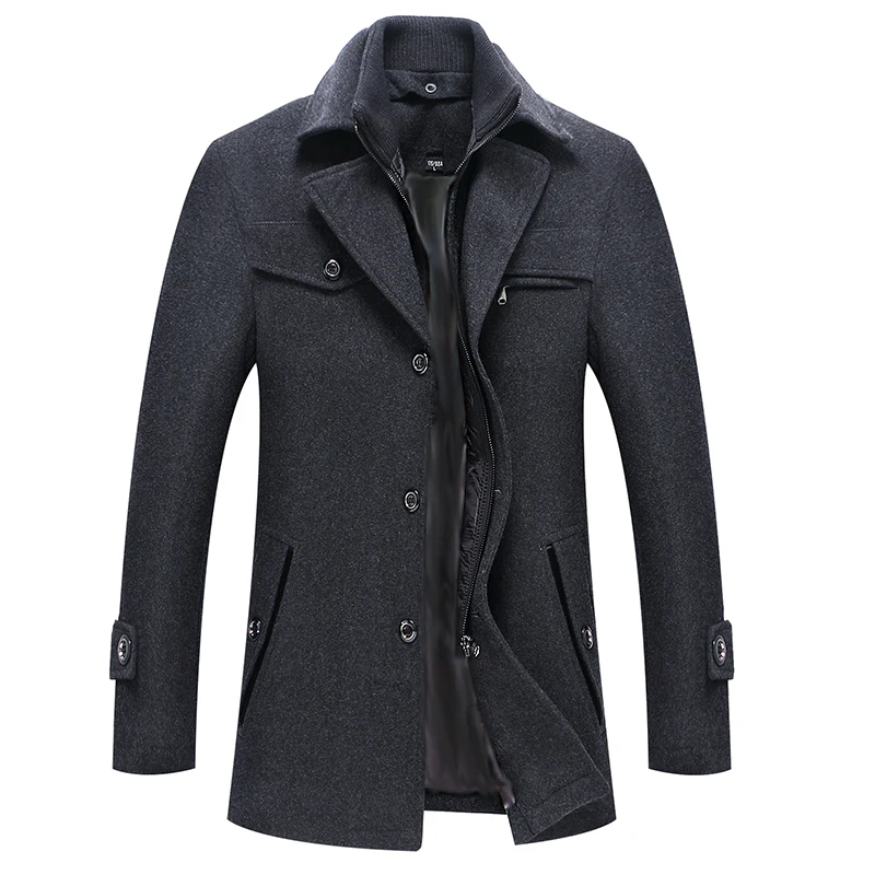 autumn and winter men's business casual wool jacket warm jacket Slim coat Stand collar Solid color Overcoat large size 4XL
autumn and winter men's business casual wool jacket warm jacket Slim coat Stand collar Solid color Overcoat large size 4XL