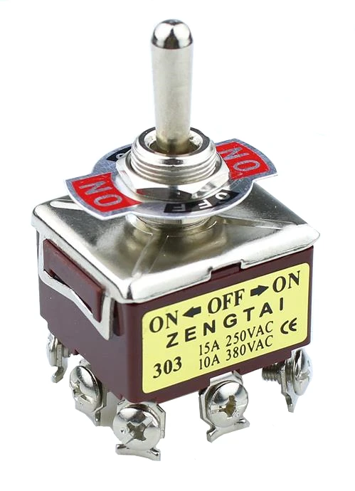 1PCS Toggle Switch E-TEN303 ON-OFF-ON 9PIN 10A 380V Toggle SW power switch brown
1PCS Toggle Switch E-TEN303 ON-OFF-ON 9PIN 10A 380V Toggle SW power switch brown