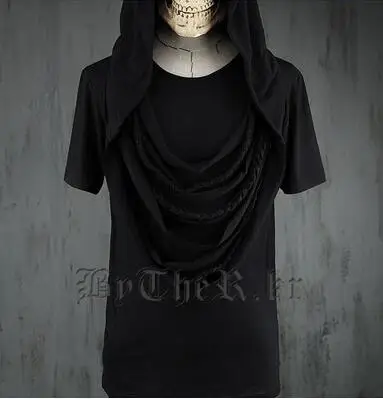 2016 male slim casual with a hood short-sleeve T-shirt men's clothing dj costumes
2016 male slim casual with a hood short-sleeve T-shirt men's clothing dj costumes