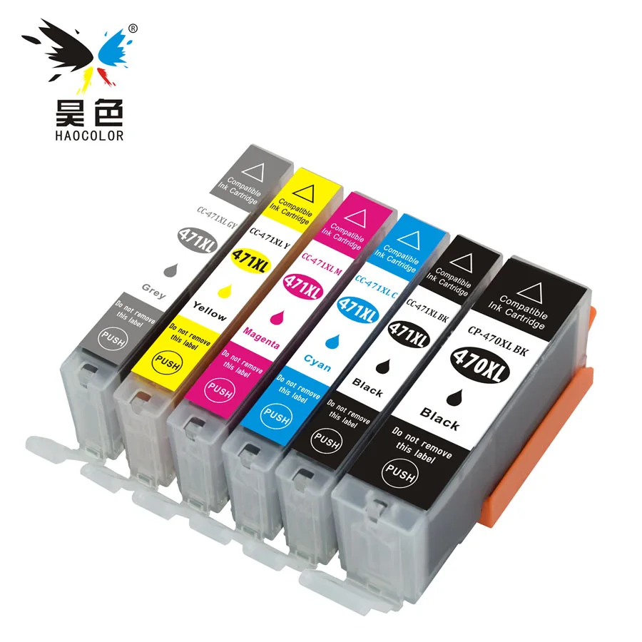 6 pcs For canon PGI-470XL PGI 470 470XL CLI-471XL CLI 471 compatible ink cartridge For PIXMA MG5740 MG6840 MG7740 printers
6 pcs For canon PGI-470XL PGI 470 470XL CLI-471XL CLI 471 compatible ink cartridge For PIXMA MG5740 MG6840 MG7740 printers