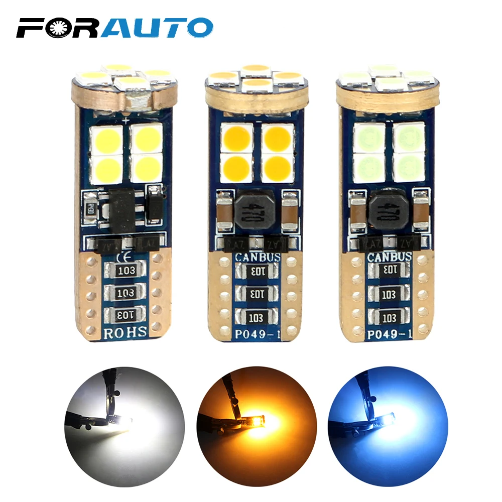 FORAUTO T10 194 W5W 3030 12 светодиодов SMD Автомобильный светодиодный Клин для лампочек лампы ошибок DC 12V супер яркий Canbus Авто Интерьер светильник чтени...
FORAUTO T10 194 W5W 3030 12 светодиодов SMD Автомобильный светодиодный Клин для лампочек лампы ошибок DC 12V супер яркий Canbus Авто Интерьер светильник чтени...