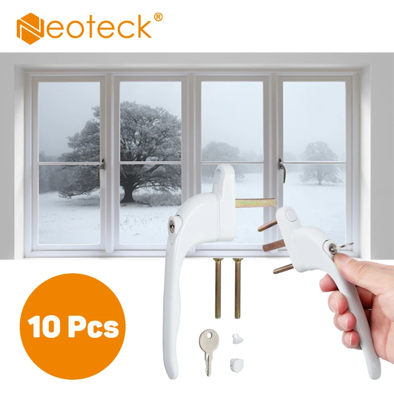 Neoteck 10 шт. ПВХ универсальная оконная ручка блокировка ключей для двойного