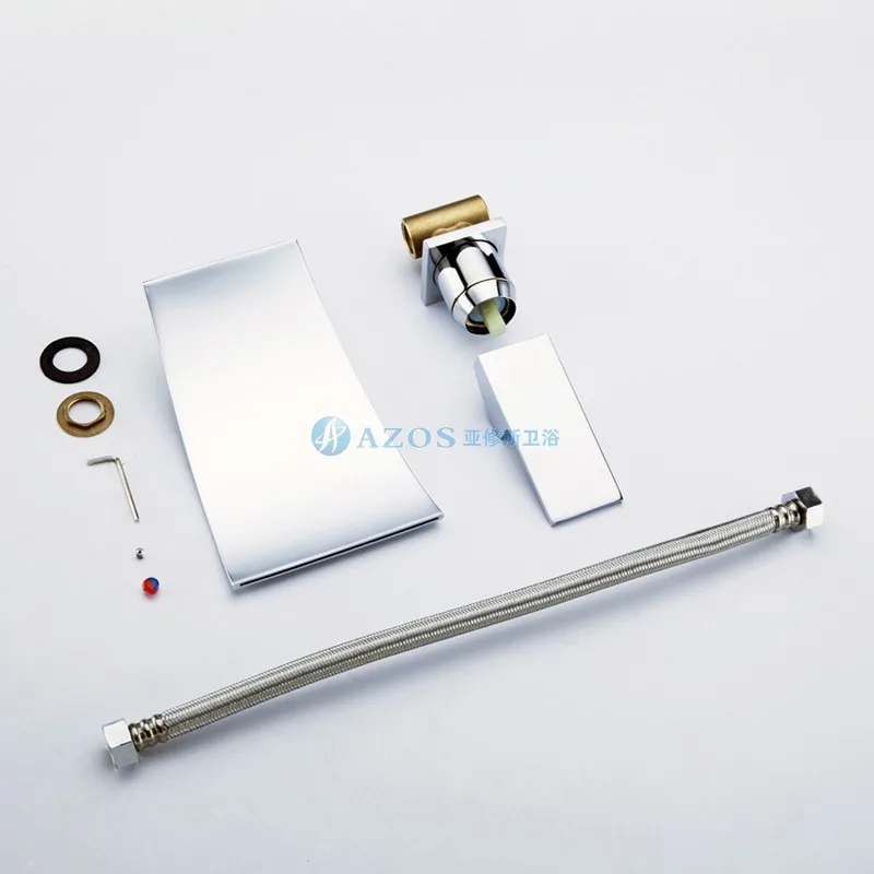 Waterfall Widespread Contemporary Bathroom Sink Faucet (Chrome Finish) Silver Color Hot and Cold Water Mixer Basin Tap MPAZ007A
Waterfall Widespread Contemporary Bathroom Sink Faucet (Chrome Finish) Silver Color Hot and Cold Water Mixer Basin Tap MPAZ007A