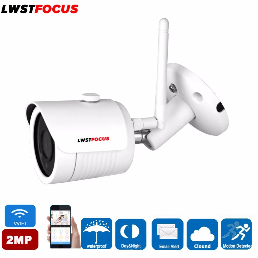 Wi Fi ip камера видеонаблюдения 2MP наружная 1080 P Onvif Беспроводная водостойкая CTTV
