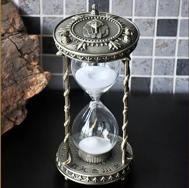 Antique decorative 30min metal Hourglass sand timer sand clock shower timerhourglass 30 minutes for home decoration A34
Antique decorative 30min metal Hourglass sand timer sand clock shower timerhourglass 30 minutes for home decoration A34