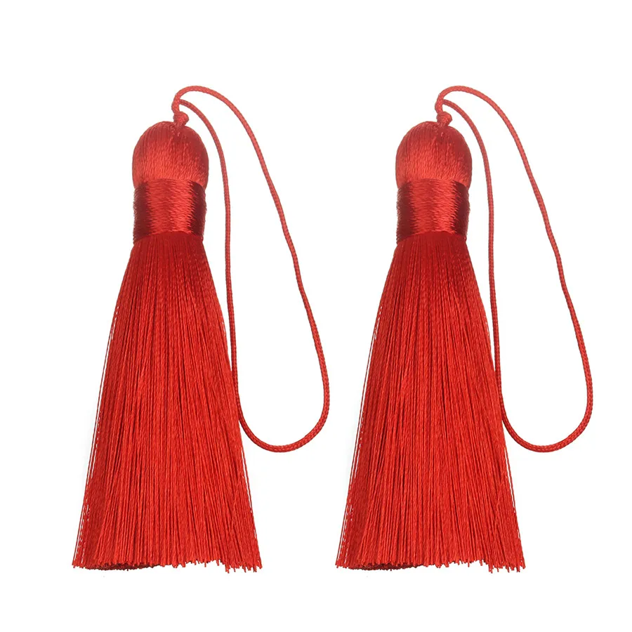 SAUVOO Fashion 6pcs Long Silk Tassel Fringe Pendants 82mm Satin Charms 11 Colors for DIY Jewelry Making Findings Accessories
SAUVOO Fashion 6pcs Long Silk Tassel Fringe Pendants 82mm Satin Charms 11 Colors for DIY Jewelry Making Findings Accessories