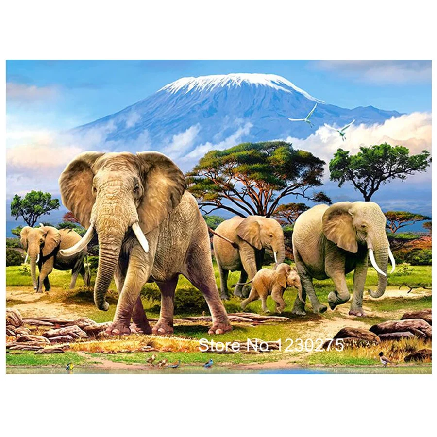 Elephant Life Full Diamond Embroidery Kits Diamond Painting Cross Stitch Diy 5D Square Drill Mosaic Arts Needlework BG327
Elephant Life Full Diamond Embroidery Kits Diamond Painting Cross Stitch Diy 5D Square Drill Mosaic Arts Needlework BG327
