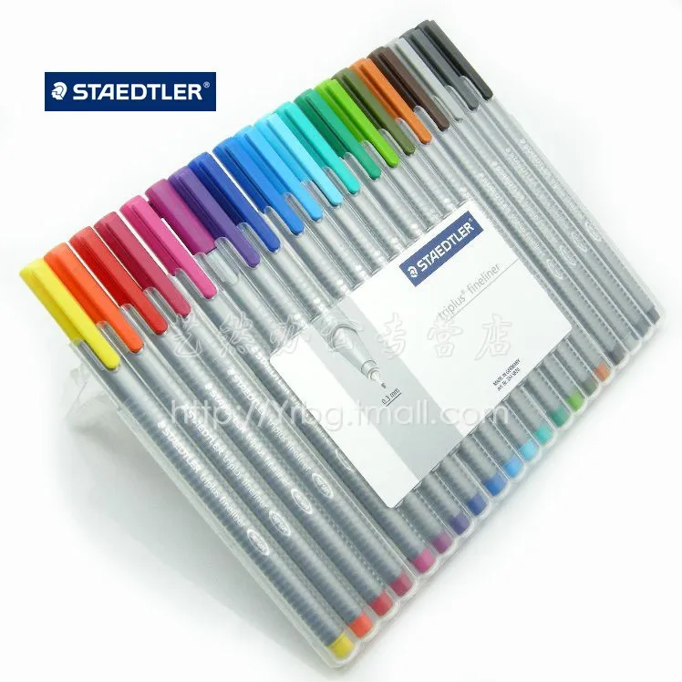 Staedtler 20 цветов многоцветная ручка игловое волокно крючок линия эскизная ручка|pen