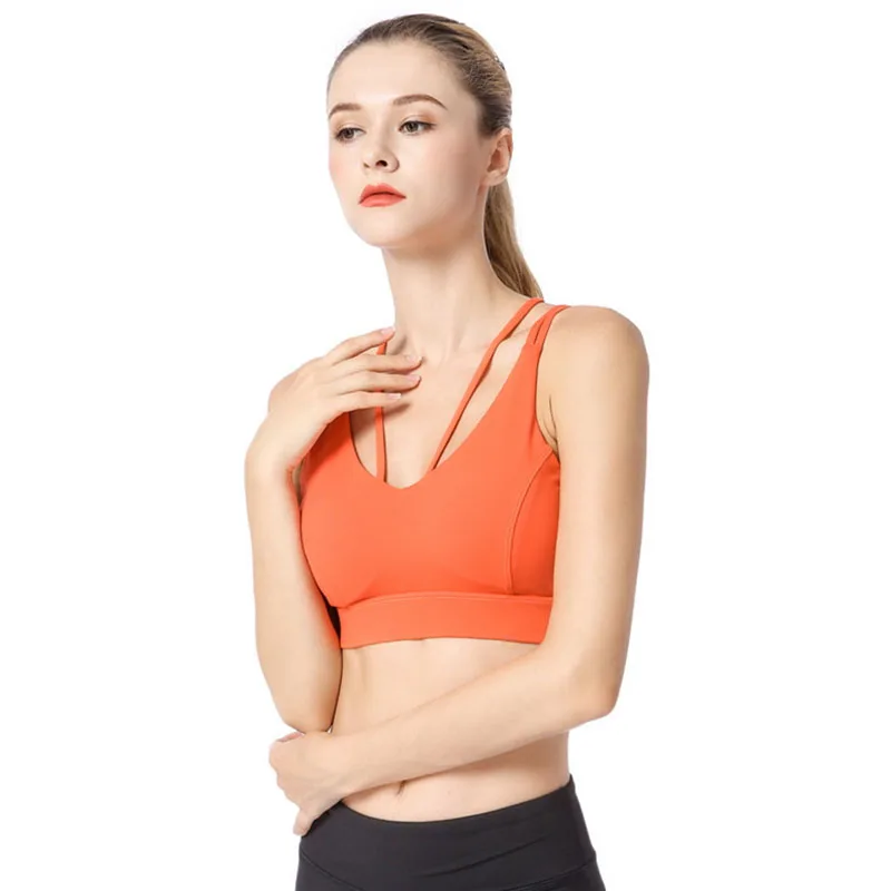 Red High Support Strappy Sports Bra For Women Yellow Shockproof Yoga Fitness Running Bras Wireless Tight Stretch Sport Top
Red High Support Strappy Sports Bra For Women Yellow Shockproof Yoga Fitness Running Bras Wireless Tight Stretch Sport Top
