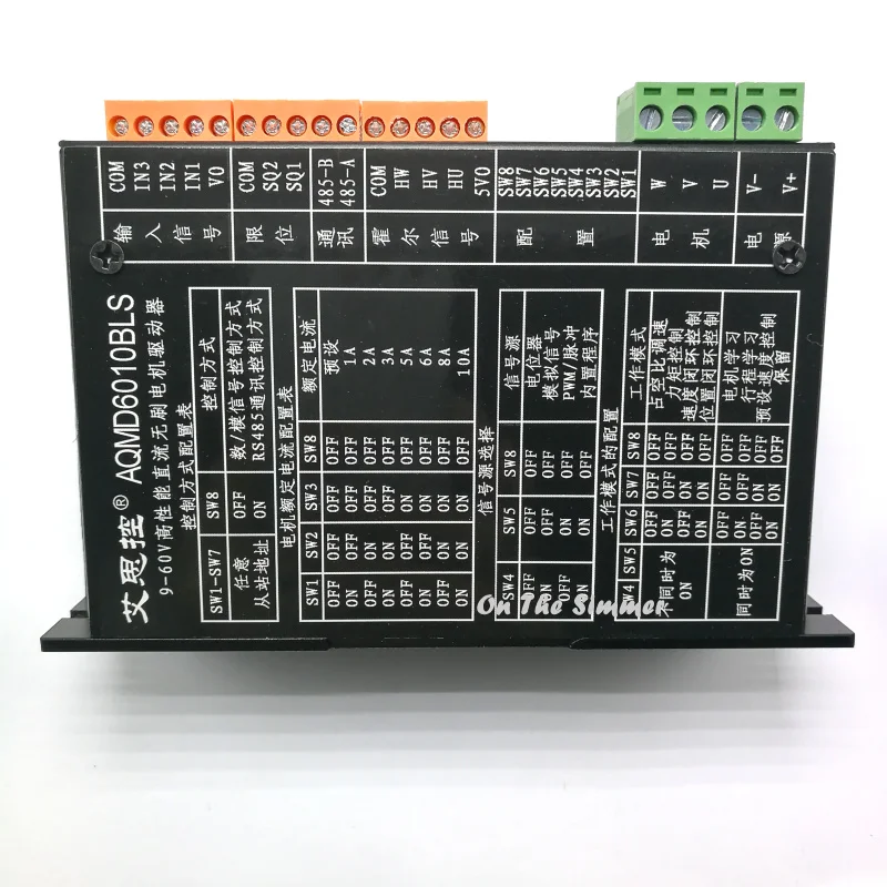 12/24/36/48 / 60V 600W Brushless DC Motor Driver Current / Speed / Position PID Control
12/24/36/48 / 60V 600W Brushless DC Motor Driver Current / Speed / Position PID Control