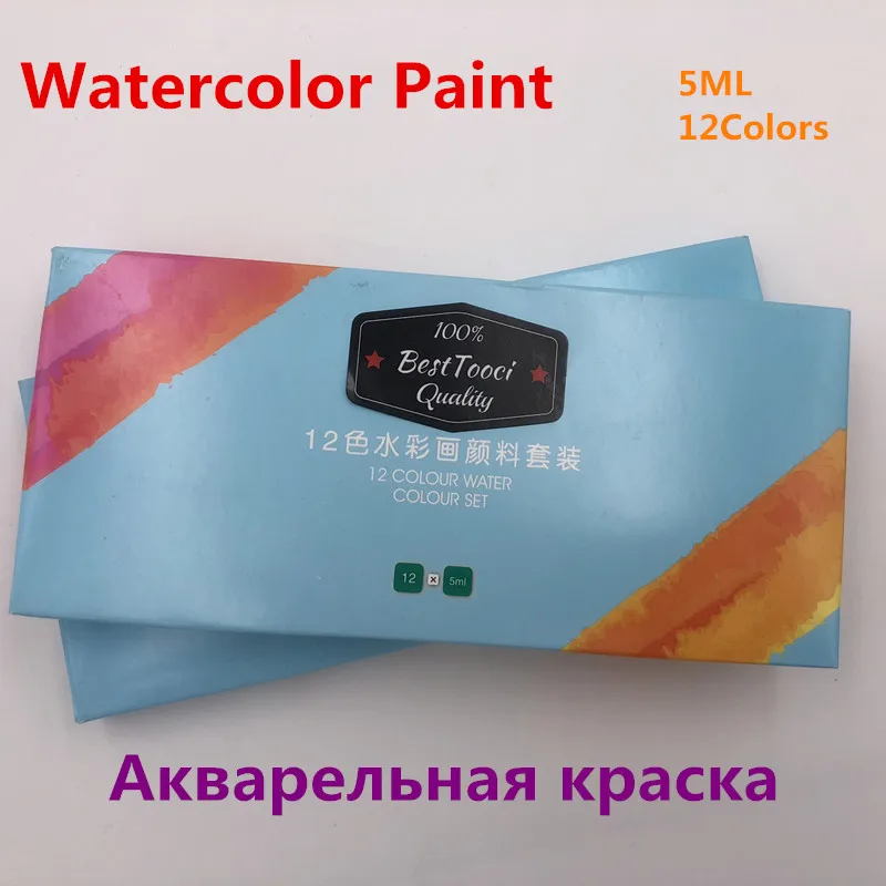 5ML 12 Colors Tubes Set Watercolor Paints Acrylic Paint Water Paint Hand Painted Canvas Pigment Art Supplies Free 2 Brush
5ML 12 Colors Tubes Set Watercolor Paints Acrylic Paint Water Paint Hand Painted Canvas Pigment Art Supplies Free 2 Brush