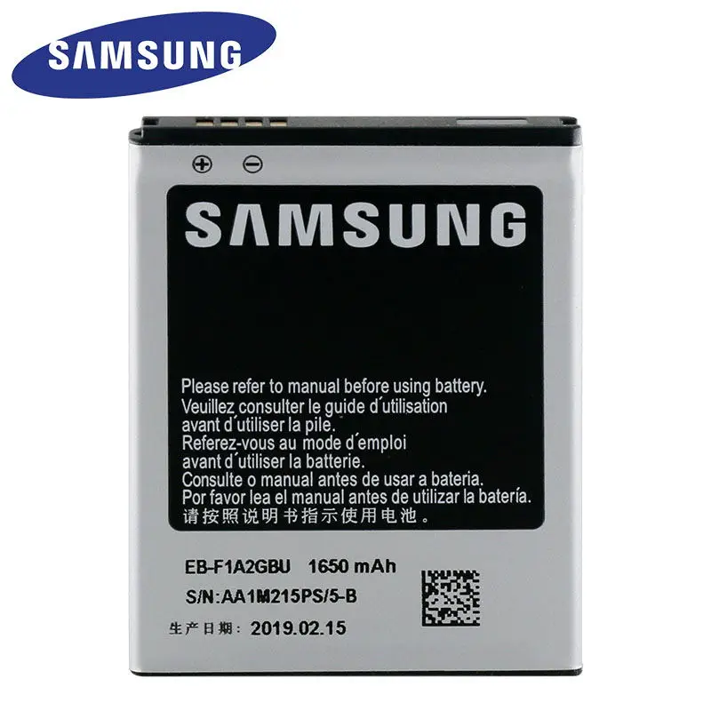 Оригинальный samsung Батарея для Galaxy S2 i9100 i9108 i9103 I777 i9105 i9188 i9050 EB F1A2GBU 1650 мА ч|samsung original